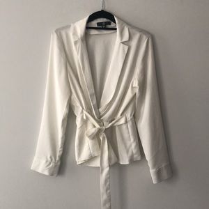 Missguided low cut satin top